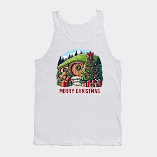 Merry Christmas - Fantasy Round Door - Christmas Tank Top